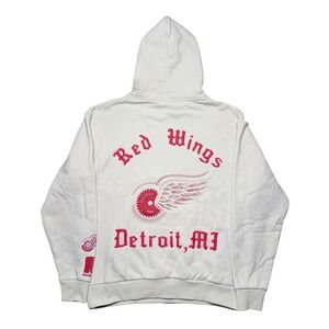 Detroit Red Wings hockey x Round21 cream hoody